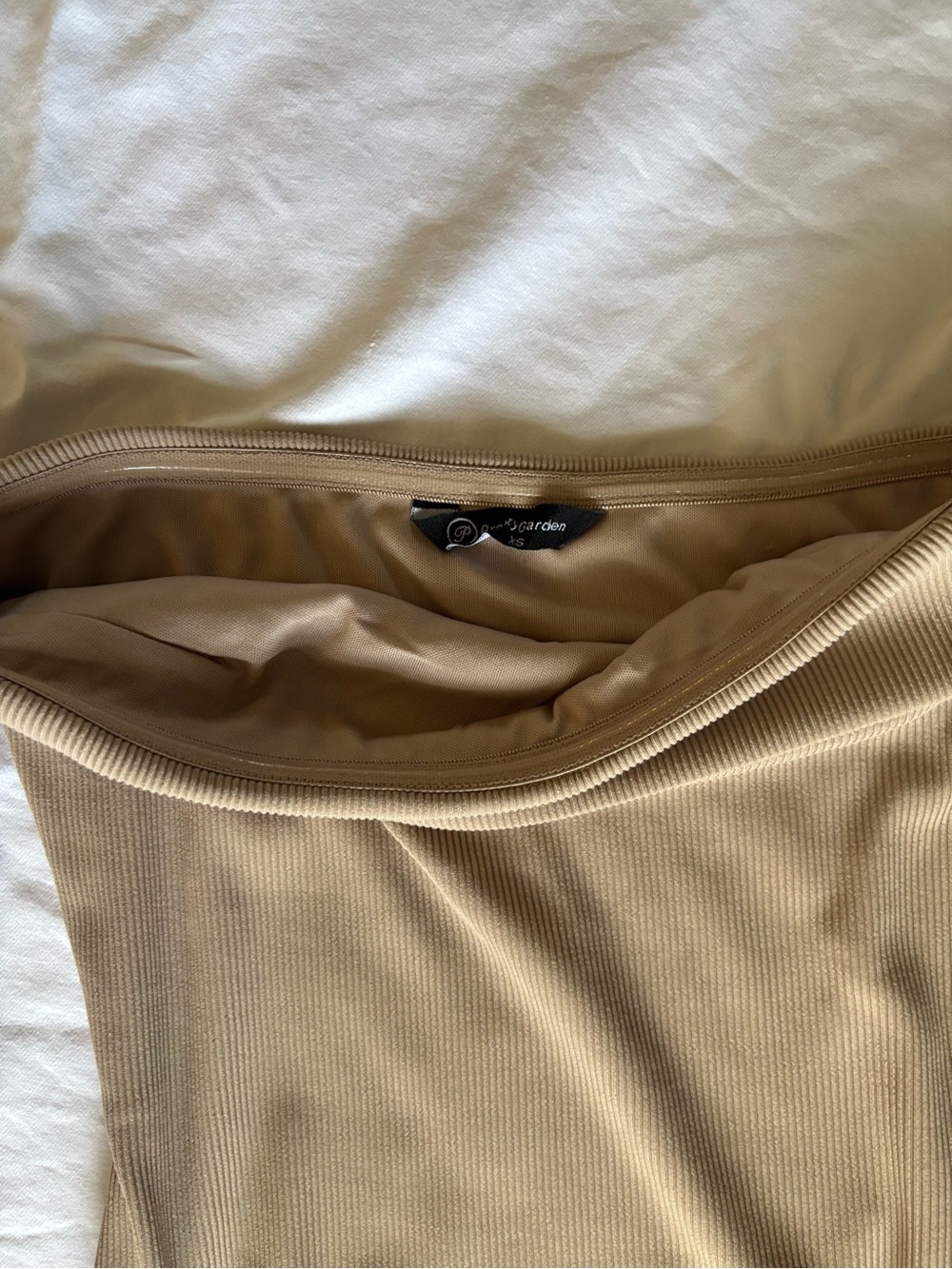 Pretty Garden Strapless Ribbed Maxi Dress | XS - Picture 3 of 4